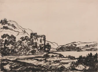 Kasteel in een landschap